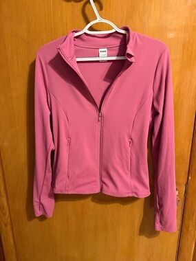 PINK Victoria's Secret RELAY FULL-ZIP JACKET — Mauve Pink